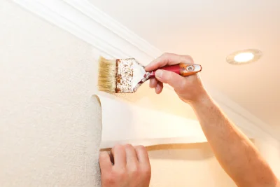 Pose de papier peint à Germiny — revêtements muraux et toiles de verre